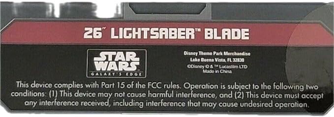Star Wars Galaxy’s Edge 26 Inch Legacy Lightsaber Blade Disney Parks -Disney Star Wars Lightsaber - Star Wars vinyl figure collectible [Barcode 400021020917] - Main Image 3