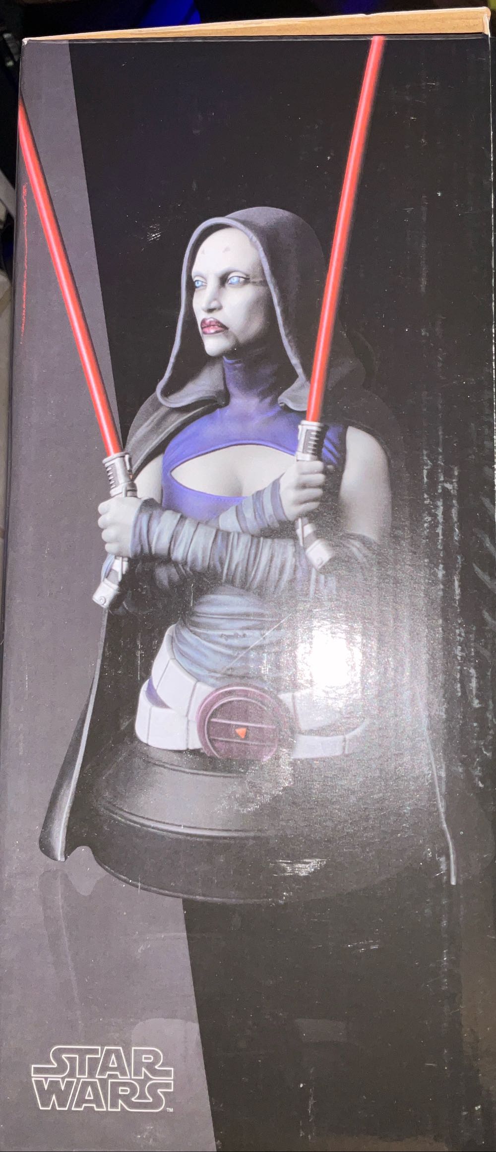 Asajj Ventress-Star Wars 9 The Rise Of Skywalker Dark Bust Nycc Gentle Giant Exclusive 1 6 - Star Wars vinyl figure collectible [Barcode 699788839997] - Main Image 2