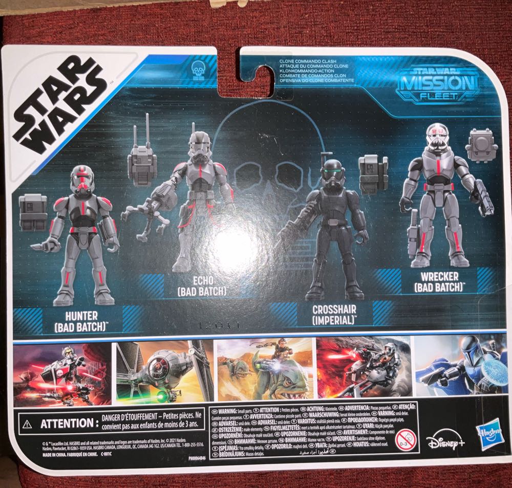 Bad Batch-Star Wars Mission Fleet Clone Commando Clash 2.5-inch-scale Action Figure 4-pack With Multiple Accessories Toys For Kids Ages 4 And Up - Star Wars: Bad Batch vinyl figure collectible [Barcode 5010993935451] - Main Image 3