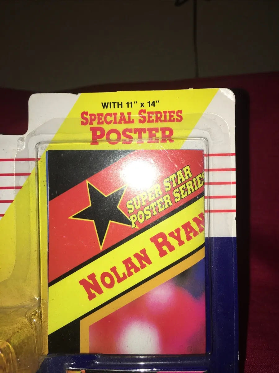1992 Nolan Ryan Starting Lineup  Nolan Ryan Texas Rangers Starting Line Up Card & Poster Rangers ~ New Box Lineup Kenner Mlb Action Slu Baseball Sealed Series Figurine And Special With W Vtg Nip Star Collectible Figure: Rangers Hof  vinyl figure collectible [Barcode 076281780412] - Main Image 3