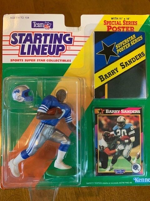 1992 Starting Lineup Barry Sanders Starting Lineup 5 Inch Figure  vinyl figure collectible [Barcode 076281736310] - Main Image 2