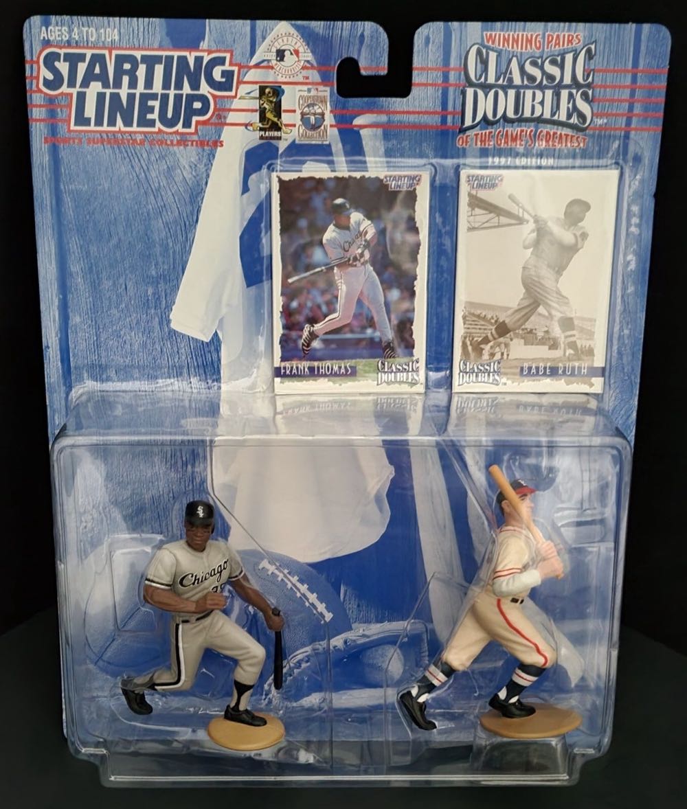 1997 Starting Lineup Babe Ruth Frank Thomas Slu Classic Doubles  vinyl figure collectible [Barcode 076281693149] - Main Image 2