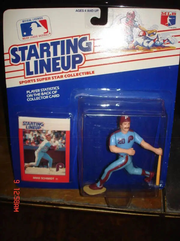 Mike Schmidt Rookie 1988 STARTING LINEUP Kenner SLU Figure-PHILADELPHIA PHILLIES  vinyl figure collectible - Main Image 2