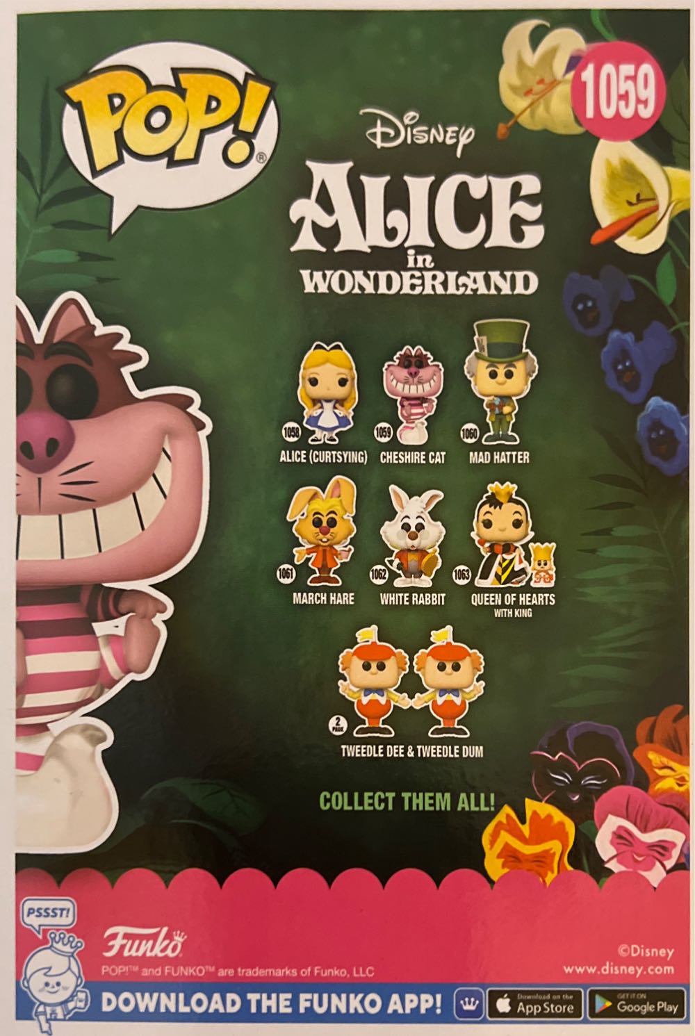 Cheshire Cat ( Bam Exclusive Diamond ) $17 - Alice in Wonderland vinyl figure collectible [Barcode 889698773829] - Main Image 2