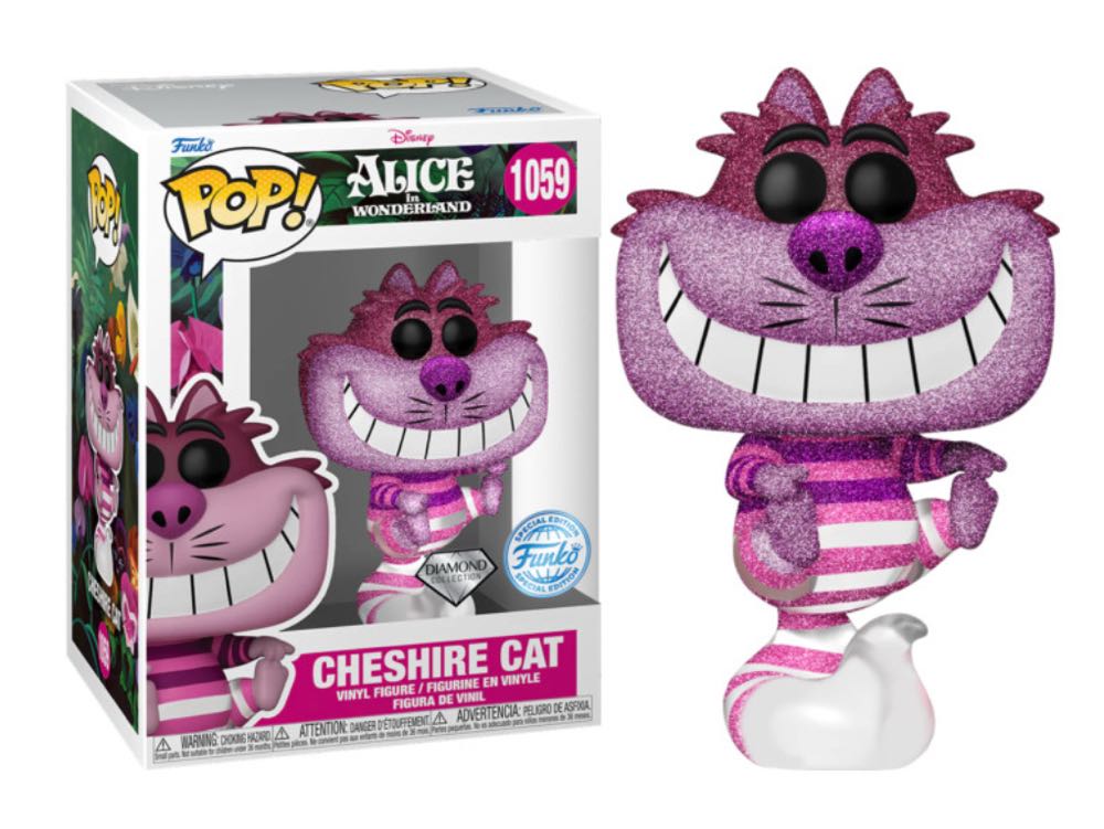 Cheshire Cat ( Bam Exclusive Diamond ) $17 - Alice in Wonderland vinyl figure collectible [Barcode 889698773829] - Main Image 3