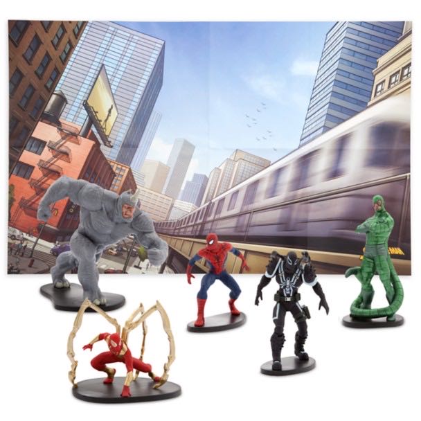 2011 Disney Marvel Spider-Man Figurine Playset 2011 Disney Store Exclusive Disney Marvel Figurine Playset Spider-Man Store Exclusive New  vinyl figure collectible [Barcode 463726167547] - Main Image 2