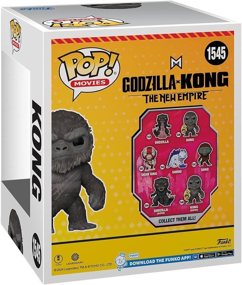 Funko POP! Movies Godzilla x Kong The New Empire Kong  vinyl figure collectible [Barcode 889698759274] - Main Image 3
