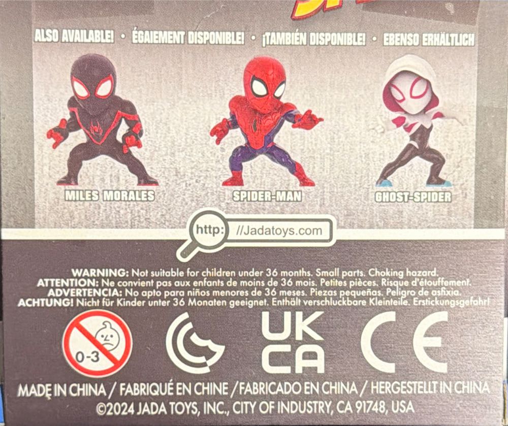 Metalfigs 2.5” Diecast Mini Figurine Marvel Metalfigs Miles Morales New Jada Metalfigs Marvel Ghost Miles Spider Man Die Cast Metal Sealed Factory Brand New! Spiderman & Nib 3” Gwen  vinyl figure collectible [Barcode 801310851395] - Main Image 2