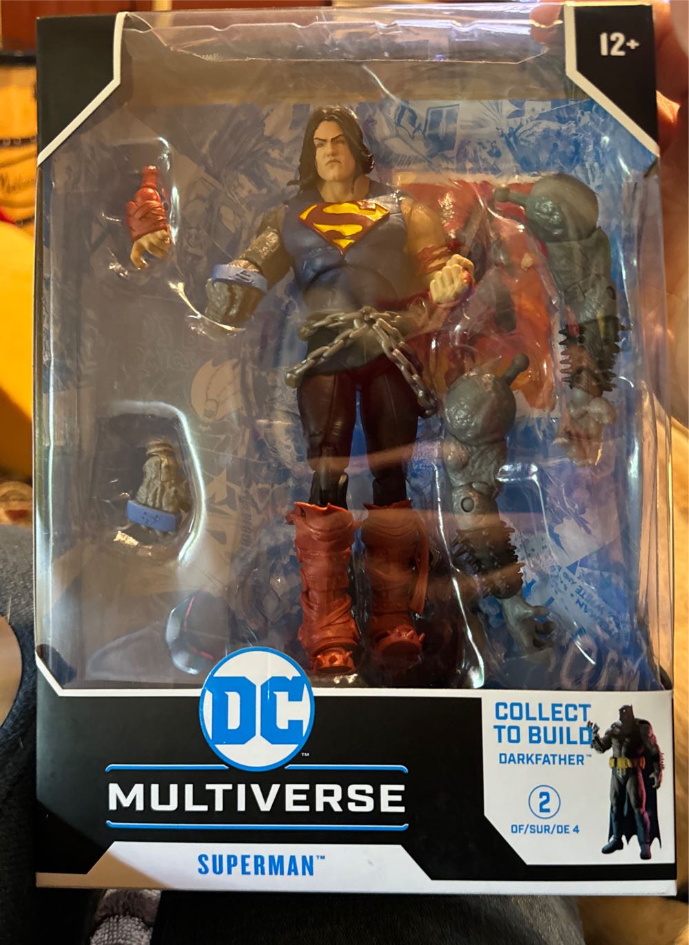 Dc Multiverse Dark Nights: Death Metal Superman 7” Action Figure With Build-a ‘darkfather’ Parts And Accessories  vinyl figure collectible [Barcode 787926154177] - Main Image 2