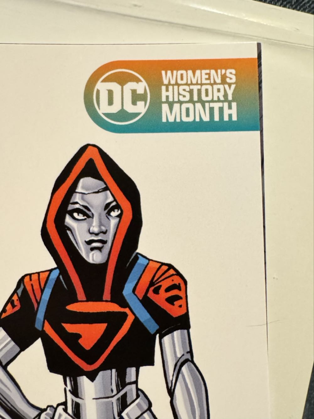 Power Girl #7 Women’s History Month. card stock printed  vinyl figure collectible [Barcode 761941381732] - Main Image 2