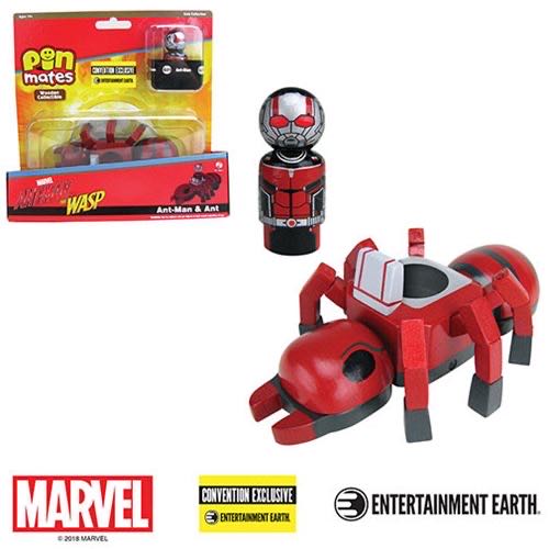 Ant-Man with Ant Pin Mates Wooden Collectibles Set - Convention Exclusive - Ant-Man and the Wasp vinyl figure collectible [Barcode 840417109275] - Main Image 2