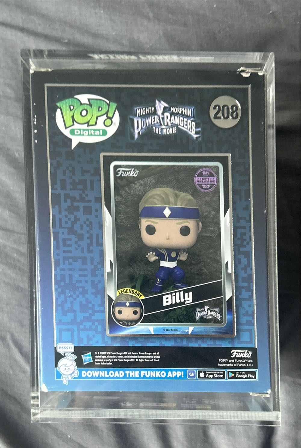 Funko Pop! Digital Power Rangers Billy #208 Legendary Le 1684 - Power Rangers vinyl figure collectible [Barcode 889698775922] - Main Image 2