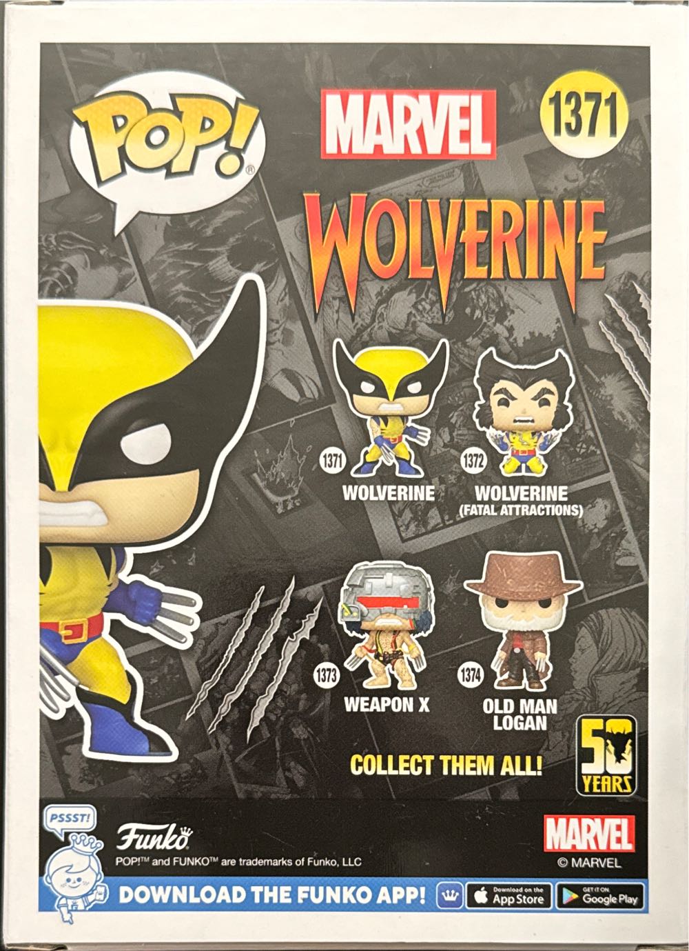 Wolverine 50th Anniversary - X-Men vinyl figure collectible [Barcode 889698774383] - Main Image 3