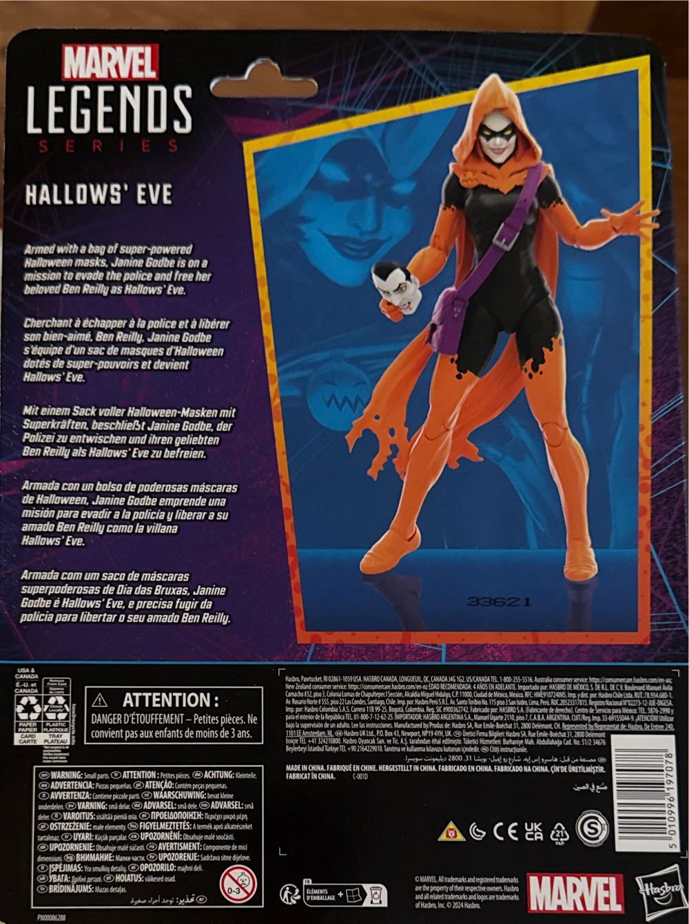 Spider-man  Hallows’ Eve Marvel Legends Series Hallows’ Eve Spider-man Comics Collectible 6-inch Action Figure  vinyl figure collectible [Barcode 5010996197078] - Main Image 3