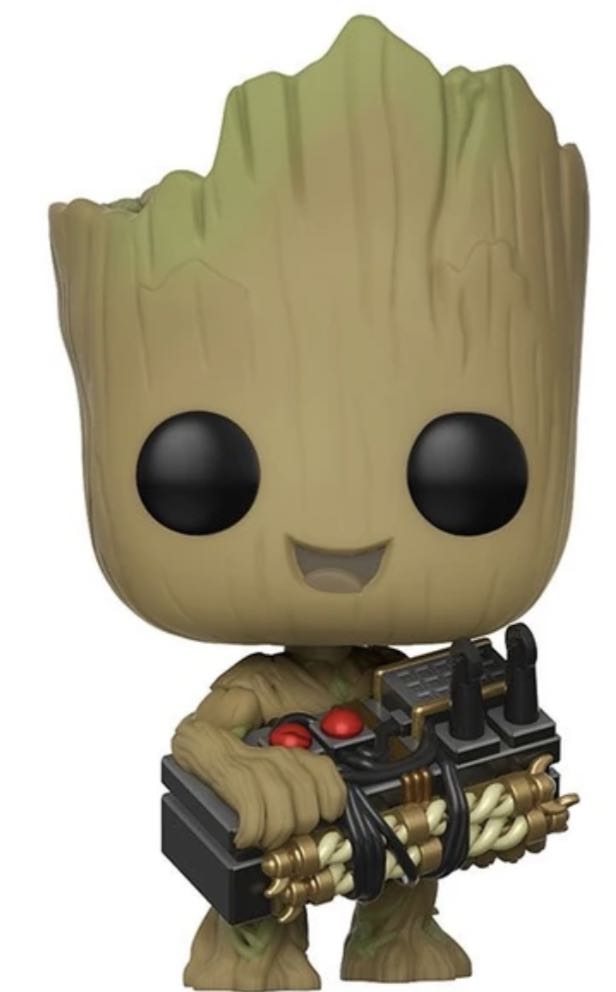 Groot with Bomb Buttons $33  vinyl figure collectible - Main Image 2