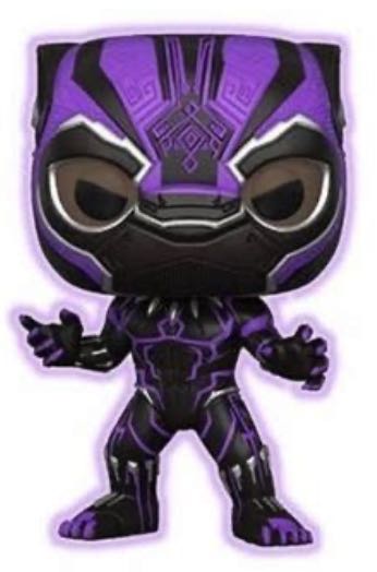 Black Panther (Purple Glow) $29  vinyl figure collectible - Main Image 2