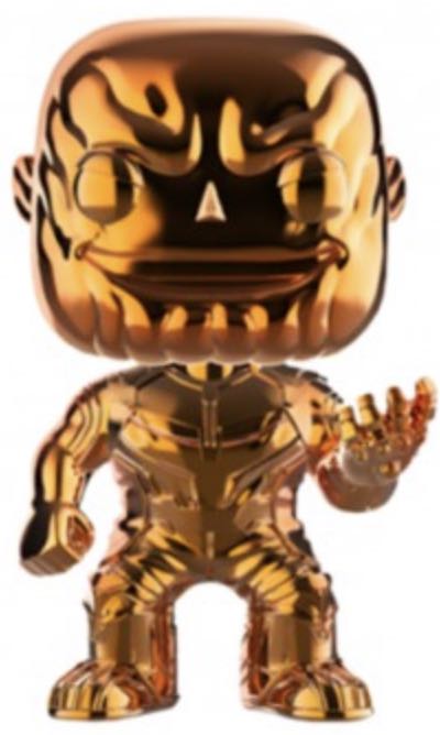 Thanos (Orange Chrome) $13  vinyl figure collectible - Main Image 2