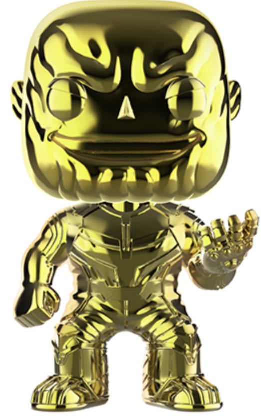 Thanos (Yellow Chrome) $11  vinyl figure collectible - Main Image 2