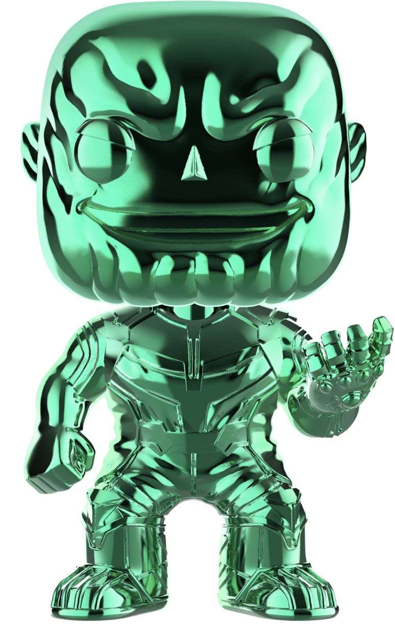 Thanos (Green Chrome) $7  vinyl figure collectible - Main Image 2
