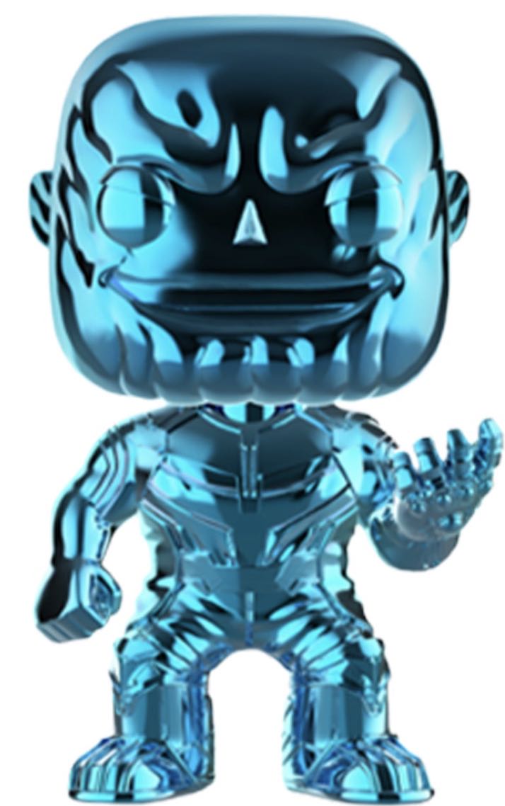 Thanos (Blue Chrome) $8-$10  vinyl figure collectible - Main Image 2