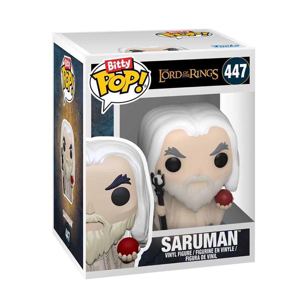 Funko Bitty Pop! The Lord Of The Rings Frodo Baggins Gandalf Gollum Saruman - The Lord of the Rings vinyl figure collectible [Barcode 889698754569] - Main Image 4