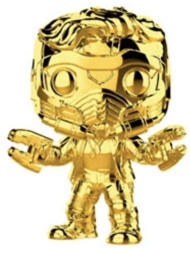 Star-Lord (Gold Chrome) $19  vinyl figure collectible - Main Image 2