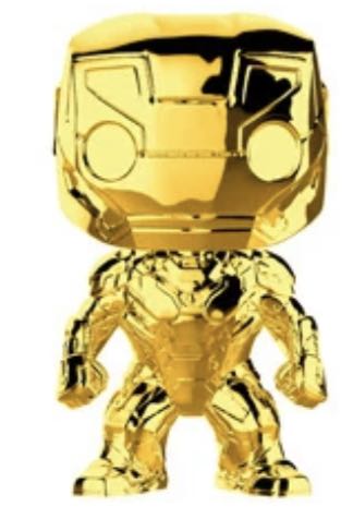 Iron Man (Gold Chrome) $11  vinyl figure collectible - Main Image 2