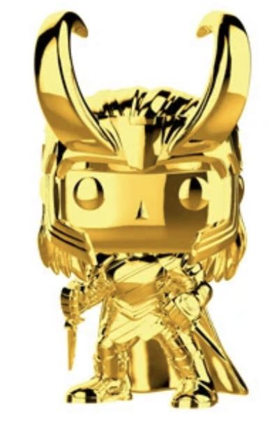 Loki (Gold Chrome) $26  vinyl figure collectible - Main Image 2