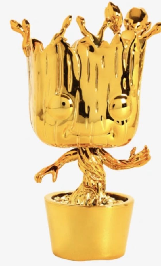 Groot (Gold Chrome) $7  vinyl figure collectible - Main Image 2