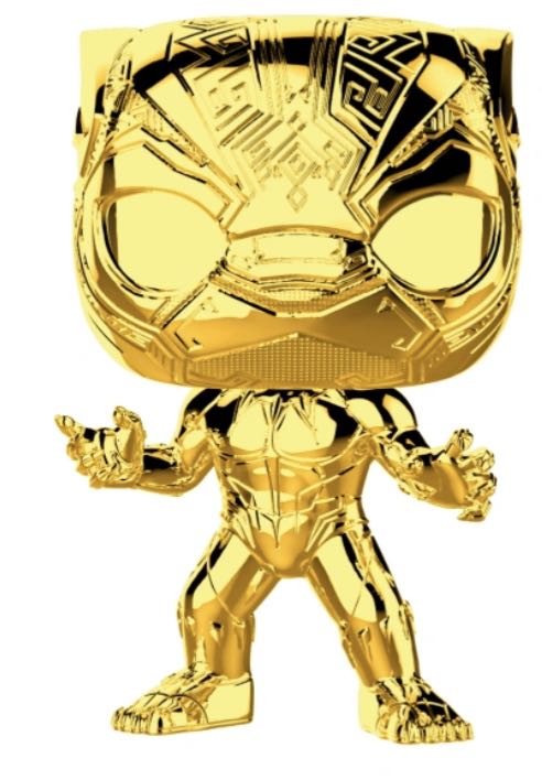 Black Panther (Gold Chrome) $11  vinyl figure collectible - Main Image 2