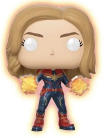 Captain Marvel (Glow in the Dark) $16  vinyl figure collectible - Main Image 2