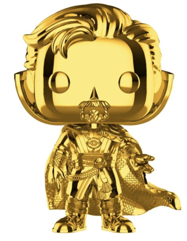 Doctor Strange (Gold Chrome) $12  vinyl figure collectible - Main Image 2