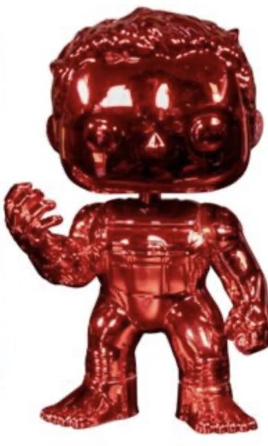 Hulk (With Gauntlet, Red Chrome) $10  vinyl figure collectible - Main Image 2