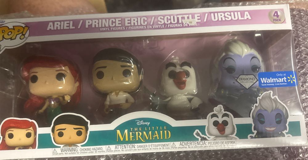 Disney-Little Mermaid 4 Pack - Disney vinyl figure collectible [Barcode 889698691109] - Main Image 2