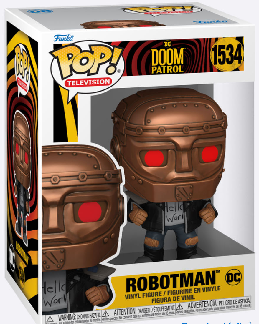 DC: Doom Patrol: Robotman  vinyl figure collectible [Barcode 889698758963] - Main Image 2