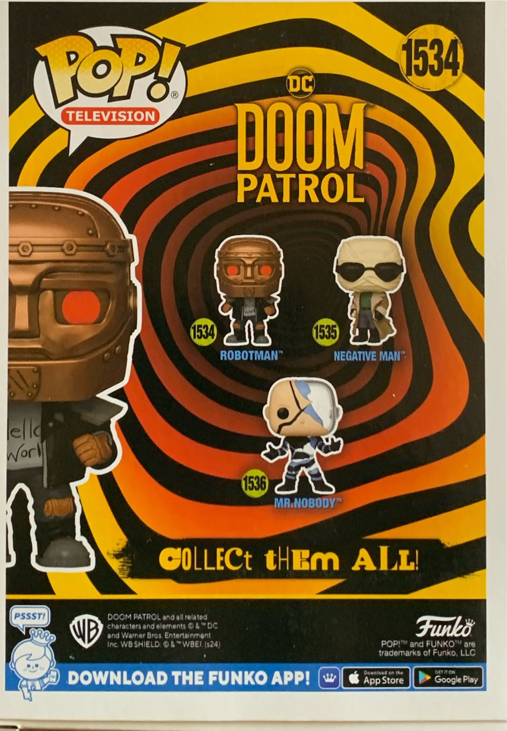 DC: Doom Patrol: Robotman  vinyl figure collectible [Barcode 889698758963] - Main Image 3