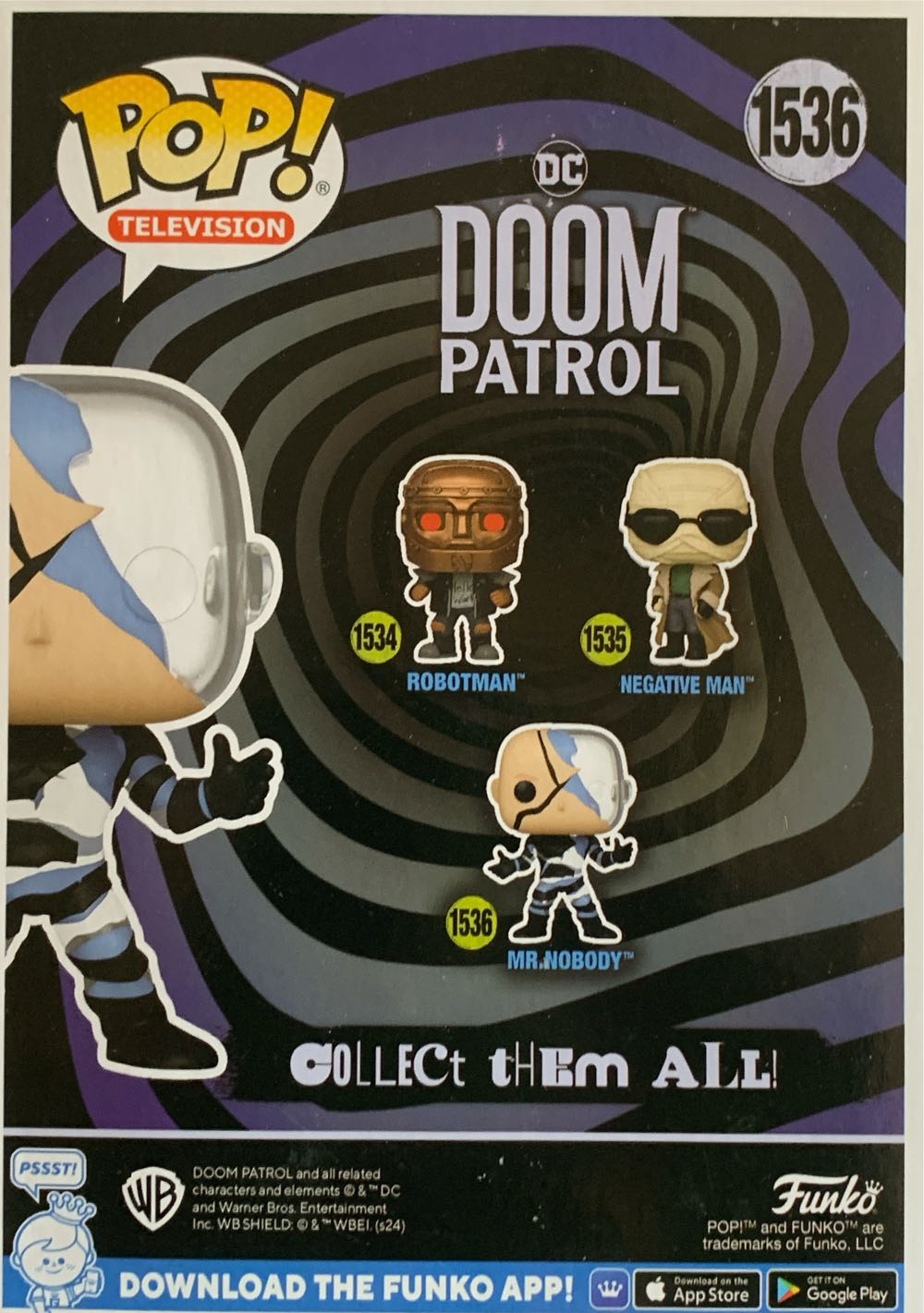 DC: Doom Patrol: Mr. Nobody  vinyl figure collectible [Barcode 889698758918] - Main Image 3