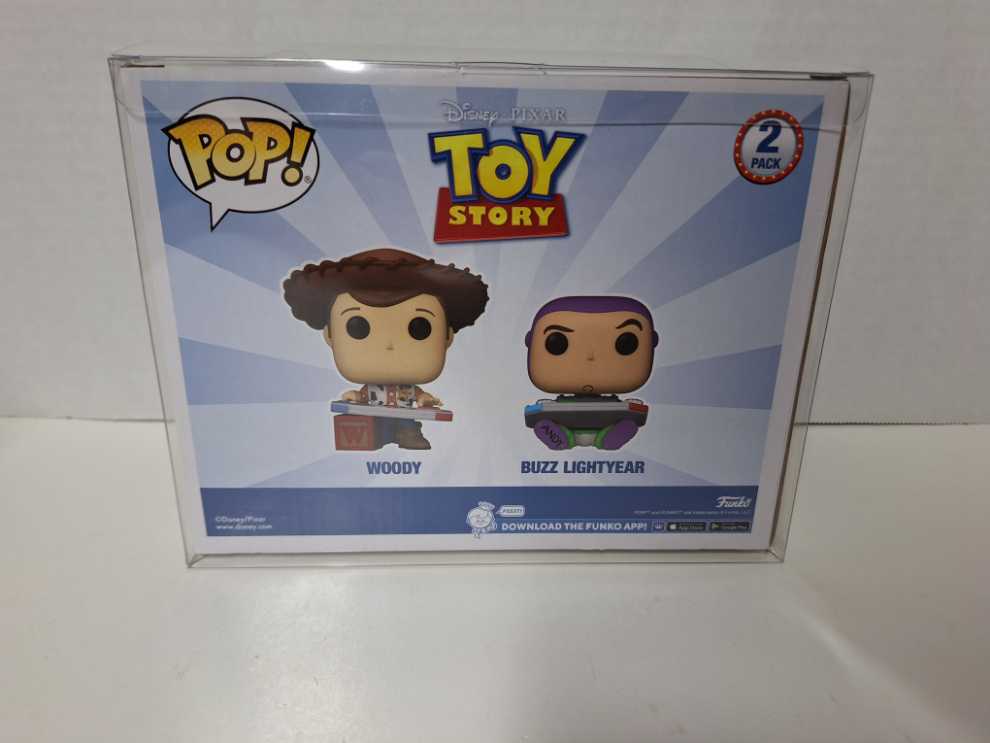 Toy Story: WOODY & BUZZ LIGHTYEAR 2-Pack (Entertainment Expo Exclusive) - Toy Story vinyl figure collectible [Barcode 889698768306] - Main Image 2