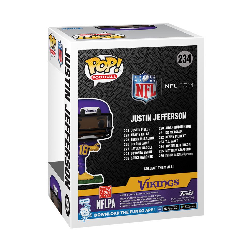 Justin Jefferson - Funko vinyl figure collectible [Barcode 889698722728] - Main Image 2
