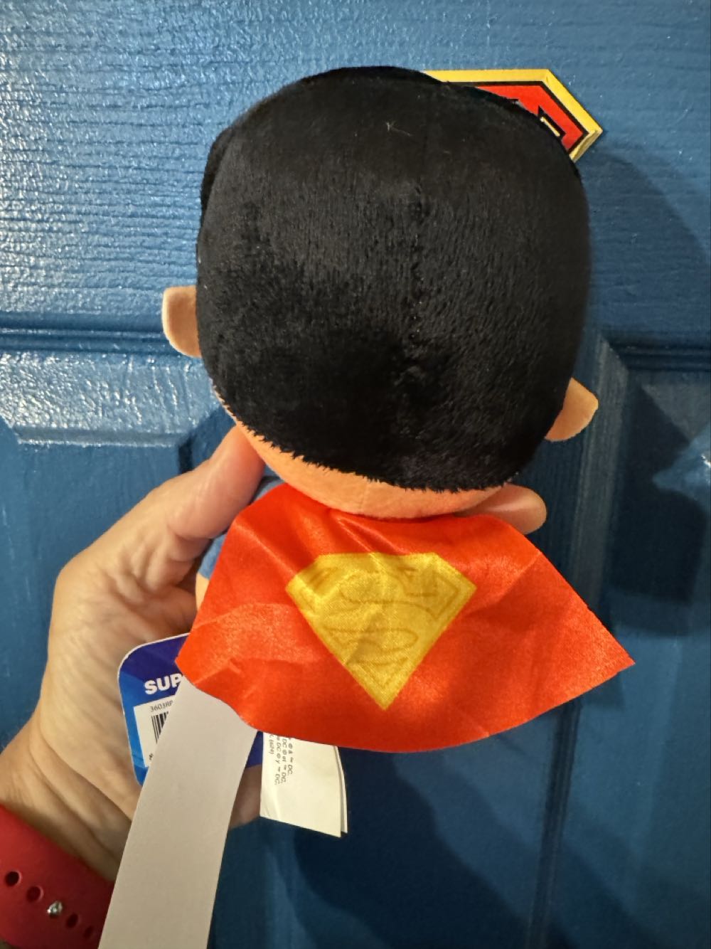 Dc Justice League™ 7.25-inch Bean Buddy Superman™  vinyl figure collectible [Barcode 886144244971] - Main Image 3