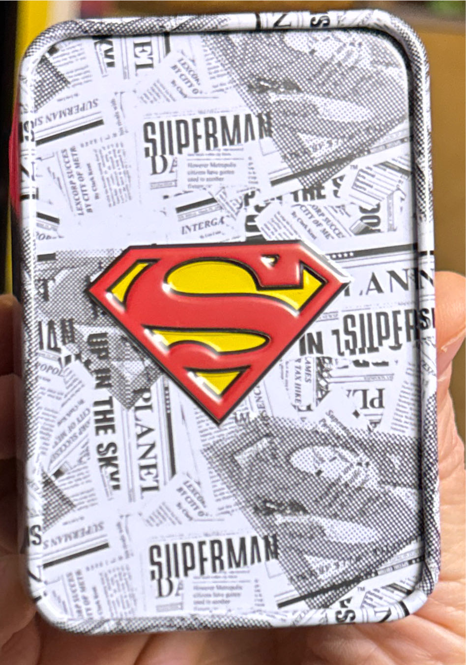 Superman Wrist Watch Takes A Battery With Superman Newspaper Print Tin  vinyl figure collectible - Main Image 2