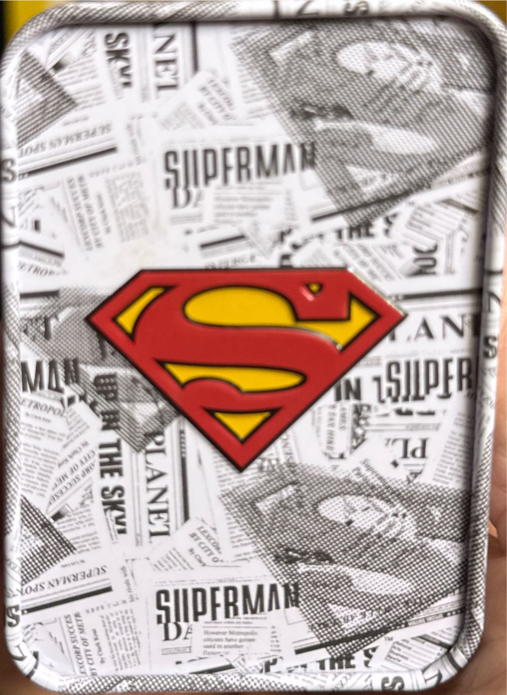 Superman Wrist Watch Battery Operated In A Superman Newspaper Print Tin  vinyl figure collectible - Main Image 3