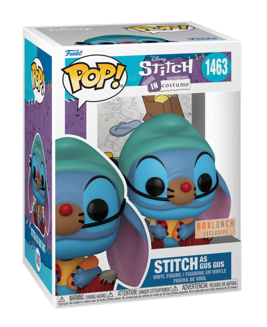 Stitch as Gus Gus - 1463 (disney) Funko Pop - Lilo and Stitch vinyl figure collectible [Barcode 889698784030] - Main Image 2