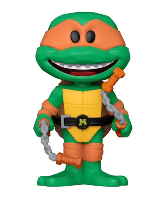 Michelangelo  - Chase - Teenage Mutant Ninja Turtles - FUNKOPOP - Funko Vinyl Soda  vinyl figure collectible [Barcode 889698734523] - Main Image 2