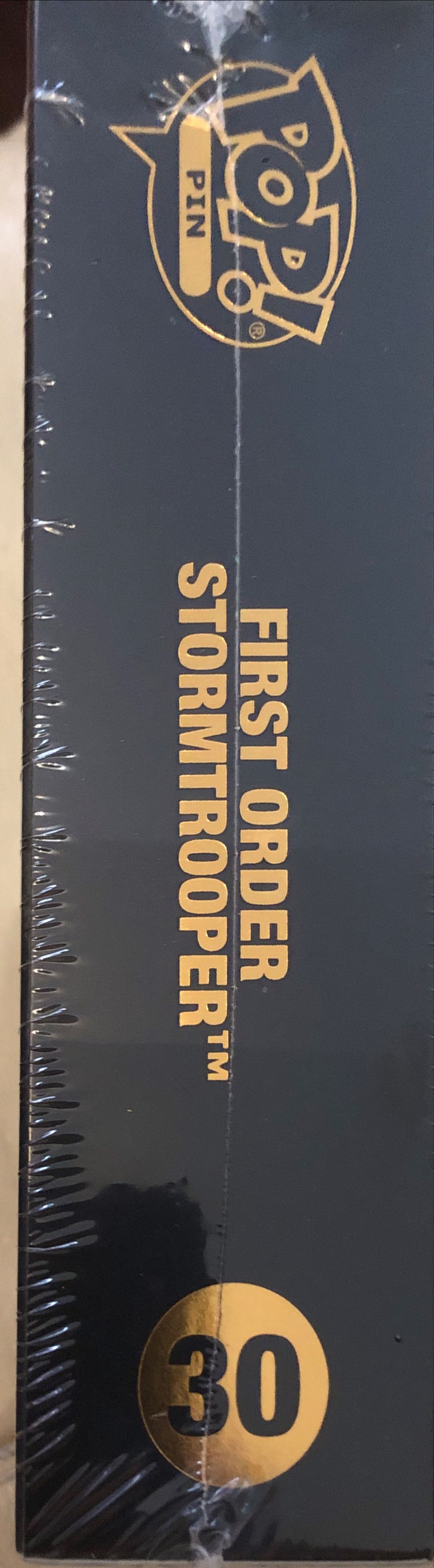 Stormtrooper 30 Glows Funko Pop! Pins: Star Wars First Order Stormtrooper 4” Pop! Enamel Pin New Storm Trooper  vinyl figure collectible [Barcode 671803437753] - Main Image 4