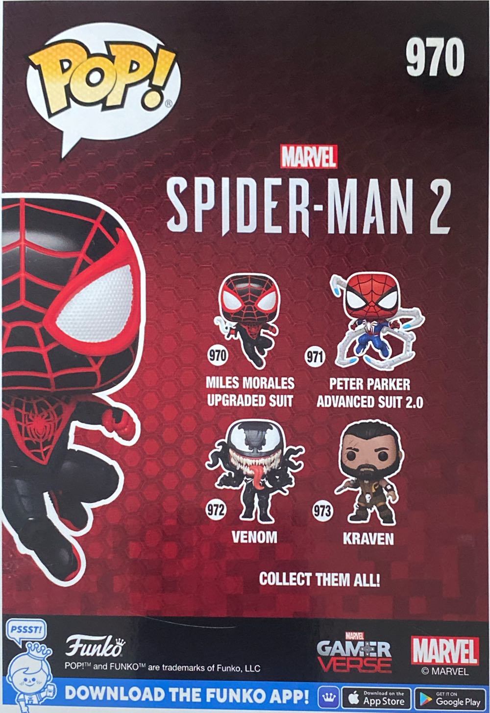 Miles Morales (Upgraded Suit) Pop! 970 - Spider-Man: Miles Morales vinyl figure collectible [Barcode 889698761086] - Main Image 3