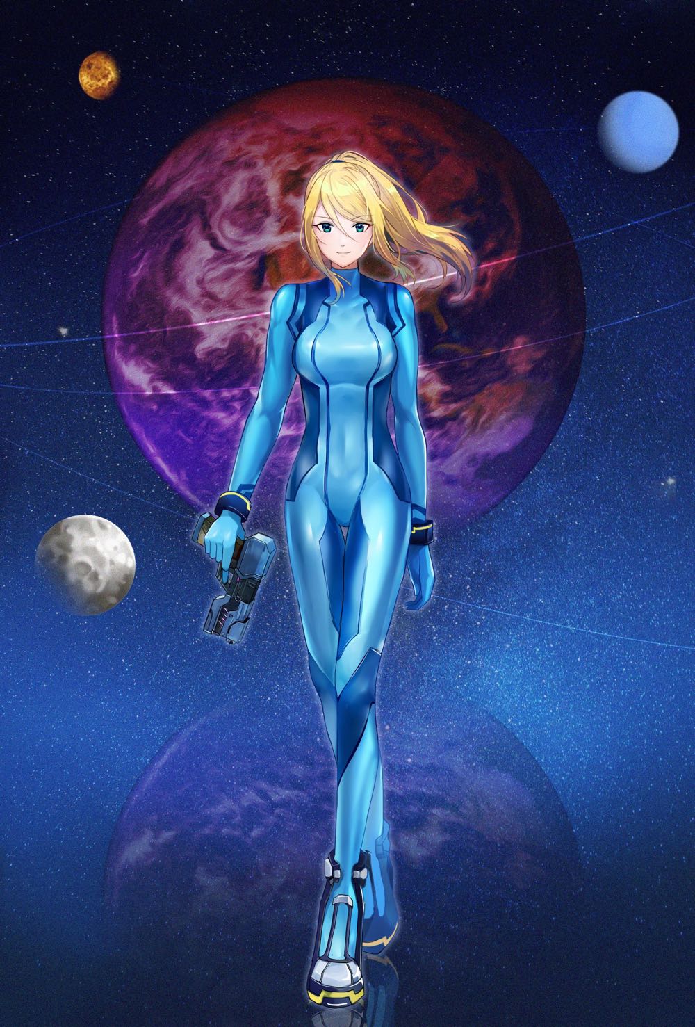 Metroid (Zero Suit Samus)  vinyl figure collectible - Main Image 3