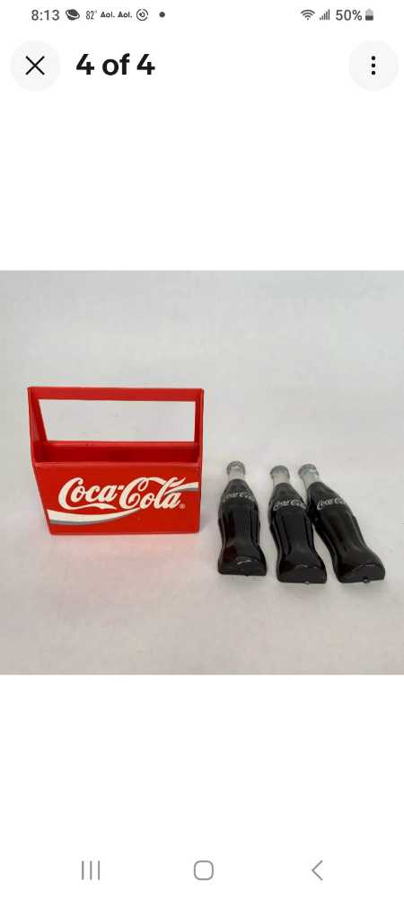 Coca-Cola Magnets Crate Of Removable Bottles Of Coke 1996 - Coca-Cola vinyl figure collectible - Main Image 2