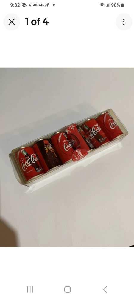 Coca-Cola Miniature Cans Santa Claus 1997 - Coca-Cola vinyl figure collectible - Main Image 2