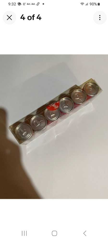 Coca-Cola Miniature Cans Santa Claus 1997 - Coca-Cola vinyl figure collectible - Main Image 4